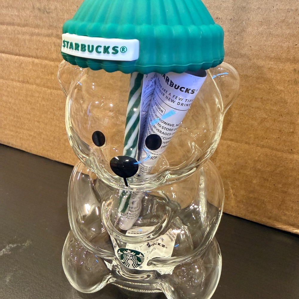 Starbucks Bearista Clear Bear Glass